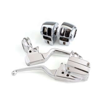 Doss Handlebar Control Kit With Switch Housing Only In Chrome For Harley Davidson 2008-2013 Touring Models (ARM755049)