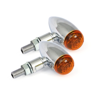 Doss Micro Bullet Turn Signals In Chrome Finish (ARM009049)