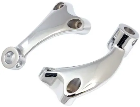 Doss Sportster Forward Control Footpeg Support Set In Chrome For Harley Davidson 2004-2020 Sportster Models (42971-04) (42972-04)  (77701)