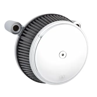 Arlen Ness Smooth Stage I Big Sucker Air Filter Kit In Chrome With Synthetic Filter For Harley Davidson 2016-2017 Softail, 2017 FXDLS & 2008-2016 Touring/Trike Models (E-Throttle) (50-330)
