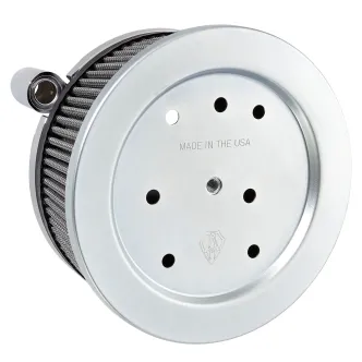 Arlen Ness Stage 2 Big Sucker Air Cleaner With Chrome Backing Plate For Harley Davidson 1991-2022 Sportster Models (Excl. 2008-2012 XR1200 Models) (50-523)