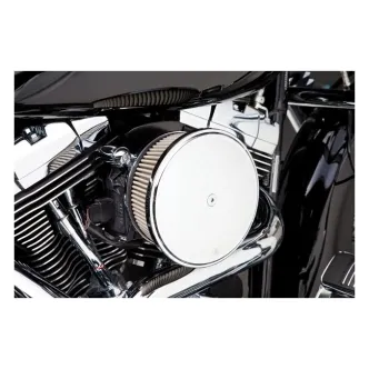 Arlen Ness Stage 2 Big Sucker Air Cleaner With Smooth Steel Cover In Chrome For Harley Davidson 1999-2017 Twin Cam (Exc. E-Throttle & 99-01 FLT) (50-351)