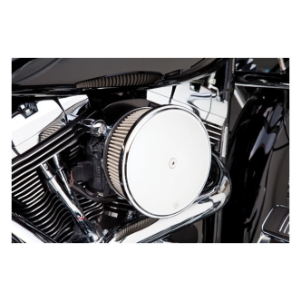 Arlen Ness Stage 2 Big Sucker Air Cleaner Kit With Smooth Steel Cover In Chrome For Harley Davidson 1993-1999 Dyna, Softail & Touring Models (50-352)