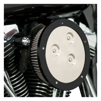 Arlen Ness Derby Sucker Air Filter Kit In Black For Harley Davidson 1991-2022 Sportster Models (Excl. XR1200) (50-379)
