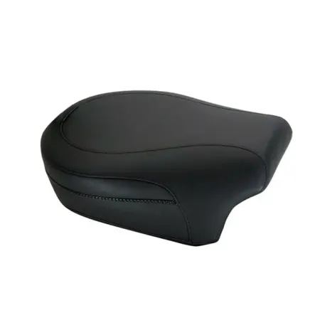 Mustang 13.5 Inch Passenger Seat With Receiver For Backrest in Black For 1997-2021 FLT/Touring Models (79730)