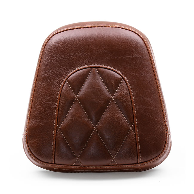 Mustang Diamond Stitch Vintage Sissy Bar Back Pad in Brown For 20112013 FXS Blackline, 2012