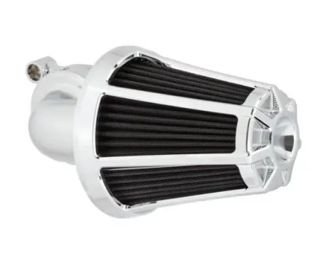 Arlen Ness Beveled Monster Sucker Air Cleaner in Chrome Finish For Harley Davidson 2008-2016 FLT / 2016-2017 FLST & FXDLS (Fly By Wire) Models (81-028)