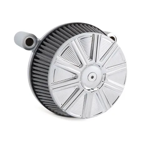 Arlen Ness 10-Gauge Stage 1 Big Sucker Air Cleaner Kit In Chrome With Synthetic Filter For Harley Davidson 1999-2017 Twin Cam (Exc. E-Throttle & 99-01 FLT) (50-296)