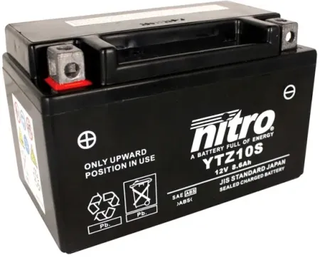 Nitro Sealed YTZ10S Agm Battery (NTZ10S SLA)