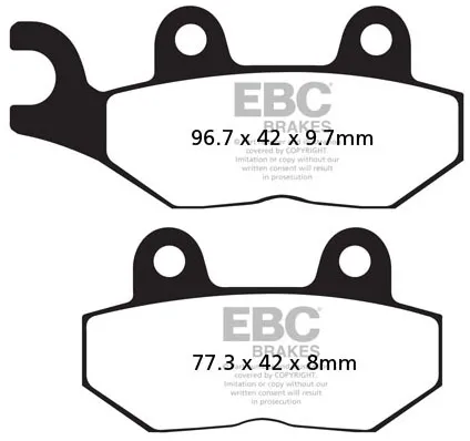 Ebc Double-h Sintered Brake Pads (FA214/2HH)