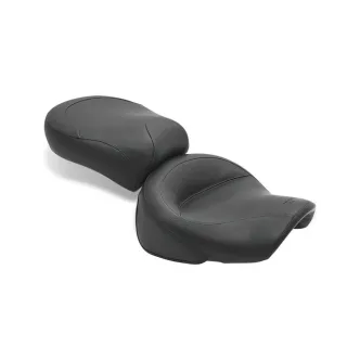 Mustang 2-Piece Standard Touring Seat For Kawasaki 1996-2004 Vulcan 1500 Classic & 1999-2001 Vulcan 1500 Nomad Models (75980)