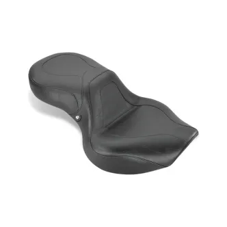 Mustang 1-Piece Sport Touring Vintage Seat Plain Black For Honda 2001-2008 VT750 Spirit Models (75029)