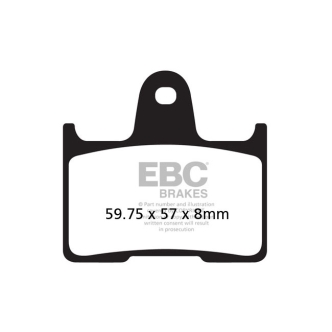 EBC Brakes Rear V-Pad Semi Sintered Brake Pads For 2014-2022 XL Models (ARM0070118)