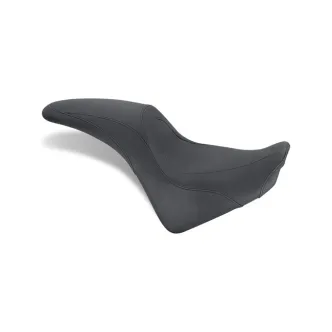 Mustang 1-Piece Tripper Fastback Seat Plain Black For Honda 2010-2014 VT1300C Sabre, 2010-2016 VT1300C Stateline & 2010-2015 VT1300C Interstate Models (76643)