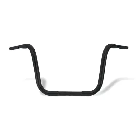 Burly Brand 12 Inch Gorilla Ape Hanger Handlebars in Black Powder Coated Finish For 1982-2021 Harley Davidson Models With 1 Inch ID Risers (Excluding 2008-2021 E-Throttle & 1988-2011 Springers) (B28-350TB)