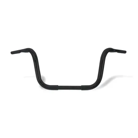 Burly Brand 10 Inch Gorilla Ape Hanger Handlebars in Black Powder Coated Finish For 1982-2021 Harley Davidson Models With 1 Inch ID Risers (Excluding 2008-2021 E-Throttle & 1988-2011 Springer) (B28-308TB)