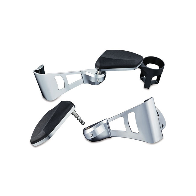 Kuryakyn Passenger Armrest Set In Chrome For Harley Davidson 2014-2023 ...