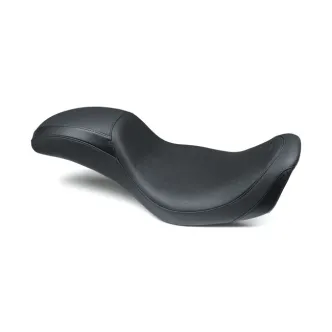 Mustang Hightail Fastback 2-Up Seat in Black For 2006-2017 Dyna (Excluding 2014-2017 FXDF Fat Bob) Models (75647)