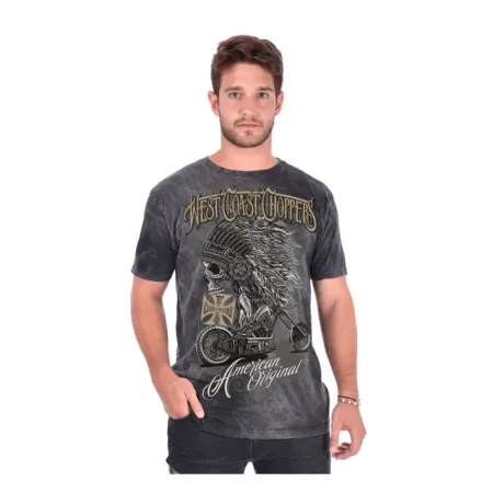 West Coast Choppers Chief T-shirt Dark Grey Size XL (WCCTS132704DGXL)