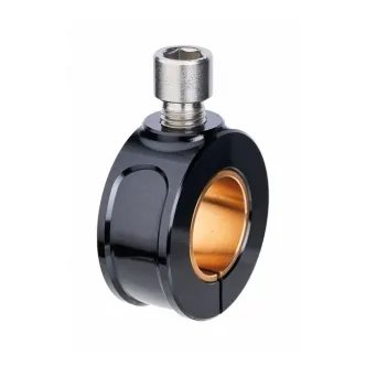 Motogadget Clamp-On Style MO.VIEW Bar Clamp in Black Finish For 7/8 To 1 Inch Bars (7001070)