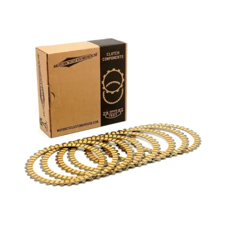 Doss Clutch Friction Disc Set For Harley Davidson 1990-1997 Big Twin, 1991-2021 Sportster & 2008-2012 XR1200 Models (MCC803MCS)