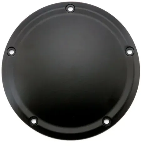Doss Derby Cover, Smooth Domed Black For Harley Davidson 2007-2023 Touring Models (77926B)