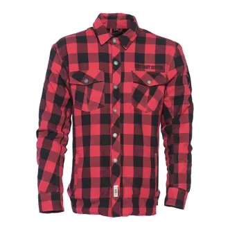 West Coast Choppers Dominator Riding Flannel Shirt Red/Black (CE Approved) Size XL (WCCWS129RDXL)