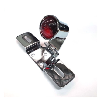 Doss LED Old School Taillight Type 6 In Chrome With Red Lens (ARM001875)