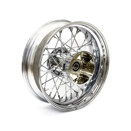 Doss 40 Spoked 5.00 x 16 Rear Wheel In Chrome For Harley Davidson 2009-2020 FLT, FLHT, FLHR, FLHX (With No ABS) Models (64398)