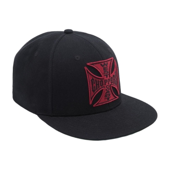 West Coast Choppers OG Classic Snapback Cap Black/Red (ARM086885)