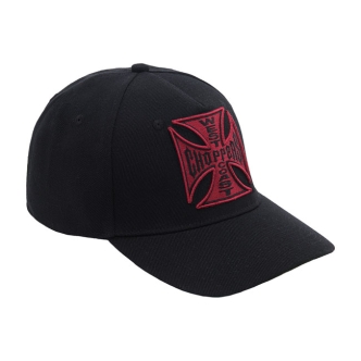 West Coast Choppers OG Classic Round Bill Cap Black/Red (ARM186885)