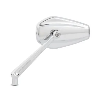Arlen Ness Mini Stocker Forged Left Mirror In Chrome (13-157)