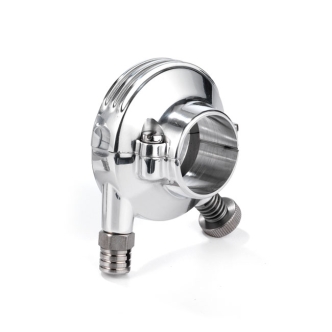 Kustom Tech Deluxe External Throttle Housing For 1 Inch Handlebars In Polished Aluminium (04-030)