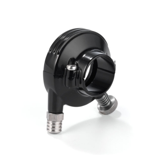 Kustom Tech Deluxe External Throttle Housing For 7/8 Inch Handlebars In Black Anodised Aluminium  (04-038)