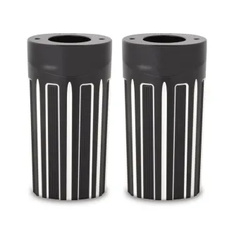 Arlen Ness 10 Gauge Fork Boots In Contrast Cut For Harley Davidson 1999-2013 FLT/Touring Models With Fat Tyre (20-067)