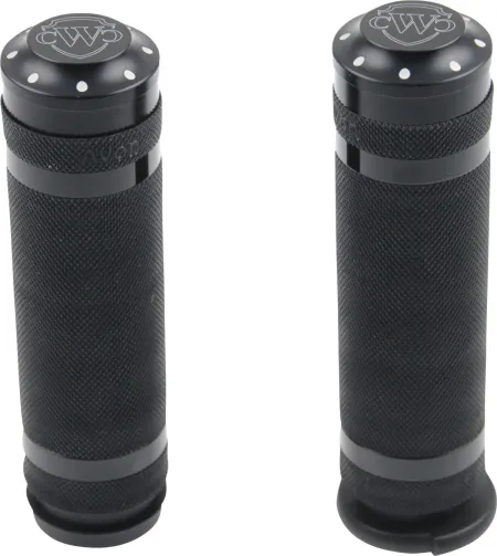 Cult Werk Milled Grip Set For 1 Inch Handlebars For 2008-2023 Harley Davidson Electronic Throttle Models (HD-UNI007)