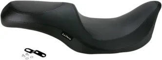 Le Pera Villain Foam 2-Up Seat 10.5 Rider Width in Black For 2002-2007 FLT/Touring (Excluding FLHR Road King & FLHX Street Glide) Models (LH-817)