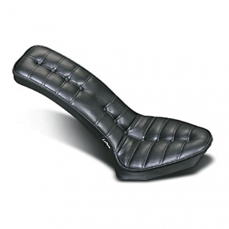 Le Pera Cobra Pleated Foam 2-Up Seat in Black For Rigid Frames (L-377)