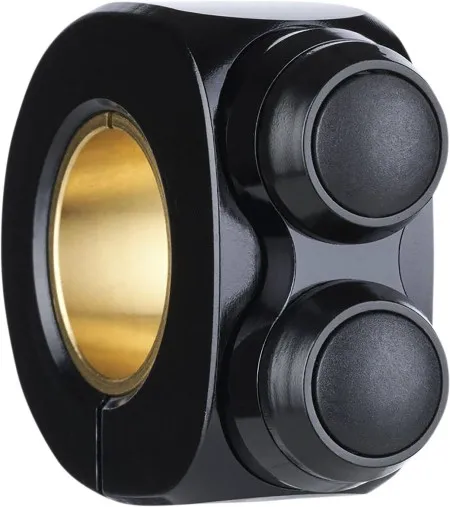 Motogadget 2 Button MO Switch Basic With Black Inlay in Black Finish For 1 Inch Or 7/8 Inch Diameter Handlebars (4004010)