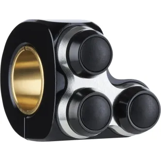 Motogadget Left Side 3 Button MO Switch Basic With Silver Inlay in Black Finish For 1 Inch Or 7/8 Inch Diameter Handlebars (4004022)