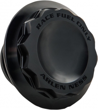 Arlen Ness 12 Point Gas Cap In Black For Harley Davidson 1996-2021 With Screw In Type Gas Cap (701-010)