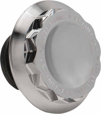 Arlen Ness 12 Point Gas Cap In Chrome For Harley Davidson 1996-2021 With Screw In Type Gas Cap (701-011)