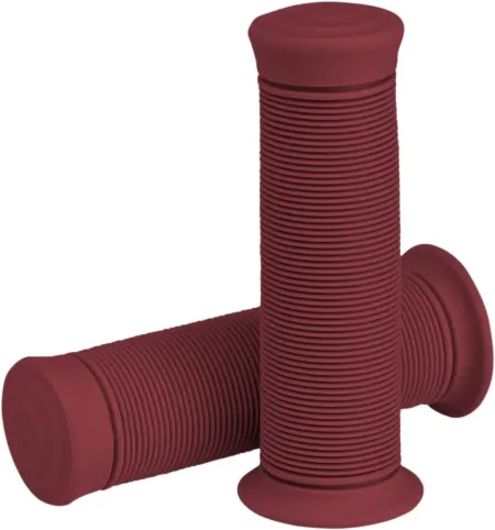 Biltwell 1 Inch Kung Fu TPV Grips in Oxblood Finish (6701-0301)