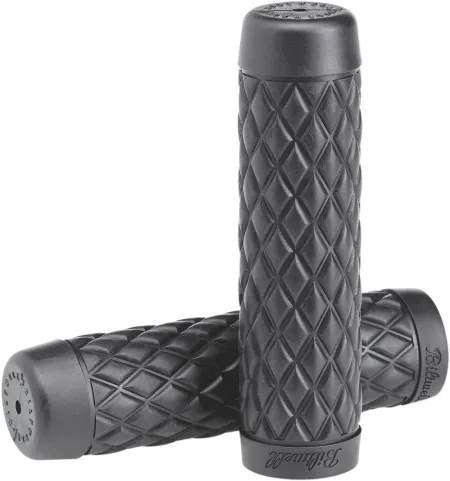 Biltwell 7/8 Inch Torker TPV Grips in Grey Finish (6705-0578)