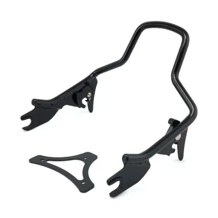Doss Sissy Bar & Side Plate Kit 9.5 Inch (Short) In Black For 2009-2021 Touring Models (80195)