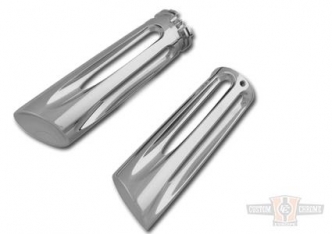 Arlen Ness Deep Cut Grips in Chrome Finish For 1974-2021 All Models (Except 2008-2021 TBW) (07-130)