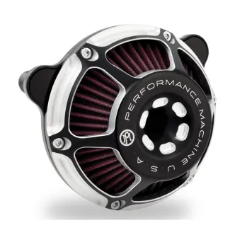 Performance Machine Max HP Air Cleaner in Contrast Cut Finish For 2018-2023 Softail, 2017-2023 Touring With Both 107 & 114 Inch Engine Models (0206-2141-BM)