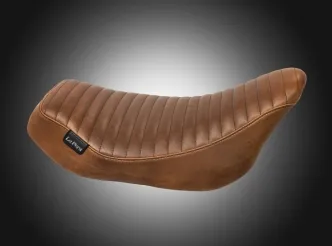 Le Pera Streaker Pleated Solo Seat In Brown For Harley Davidson 2008-2023 Touring Models (LK-357PTTDV)