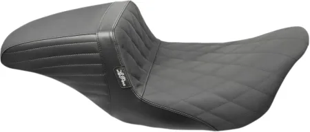 Le Pera KickFlip Daddy Long Legs Seat With Diamond Gripp Tape For Harley Davidson 2008-2023 Touring Models (LK-597DLDMGP)