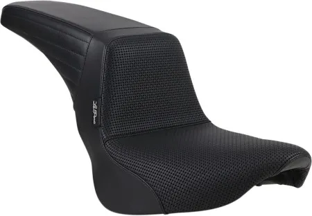Le Pera KickFlip Basket Weave Seat For Harley Davidson 2018-2025 Softail Deluxe FLDE & Heritage FLHC Models (LYX-590BW)